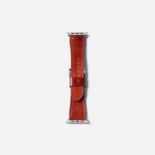 Apple Watch Band | LUCIINO Exclusive Shell Cordovan - Cognac 45/49mm